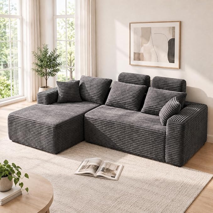 Corduroy Modular Sectional Sofa
