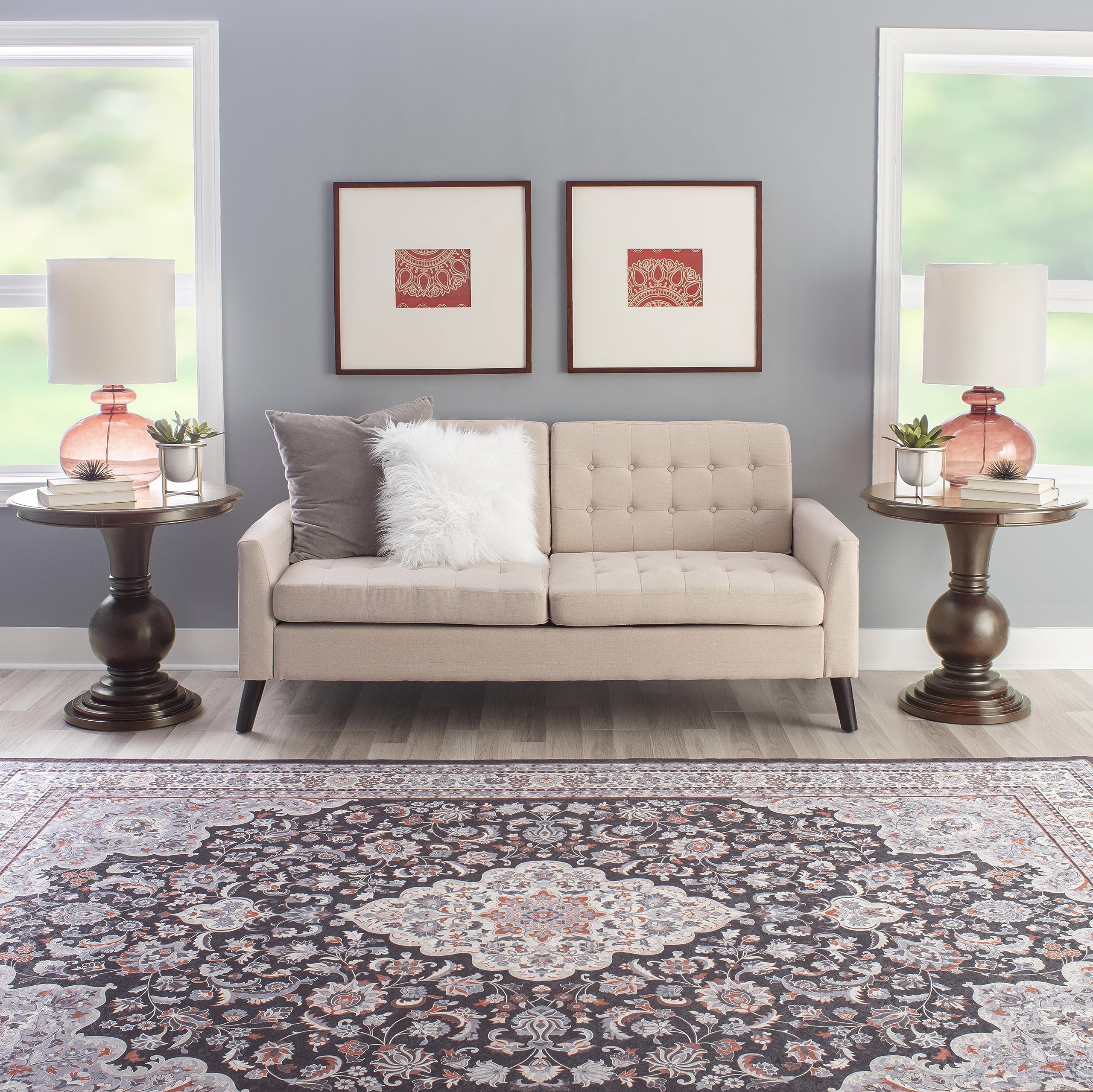 Espresso Round Accent Table
