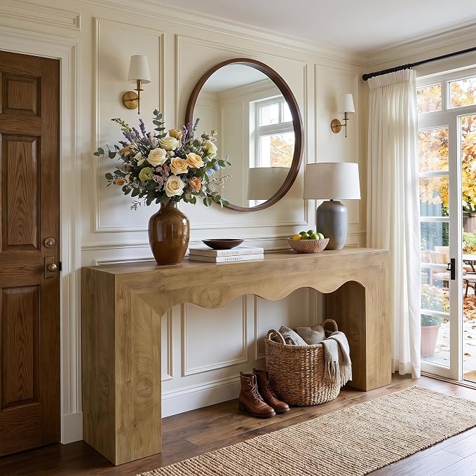 Wavy Edge Console Table