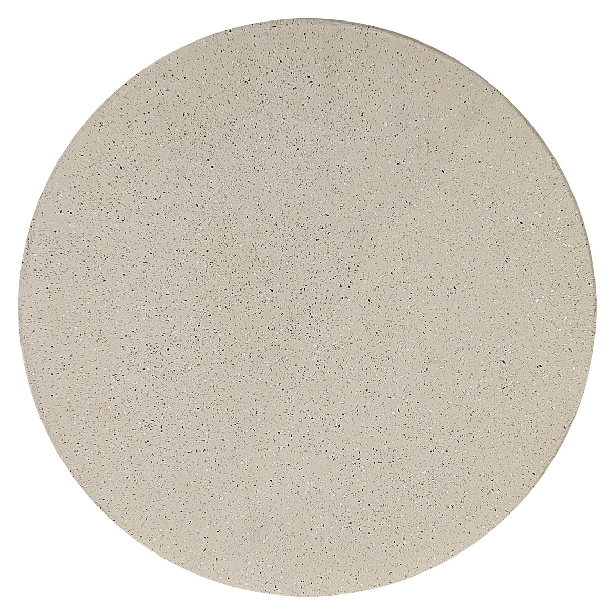 JONATHAN Y Boracay Sculptural Side Table 19.75", Cream Terrazzo