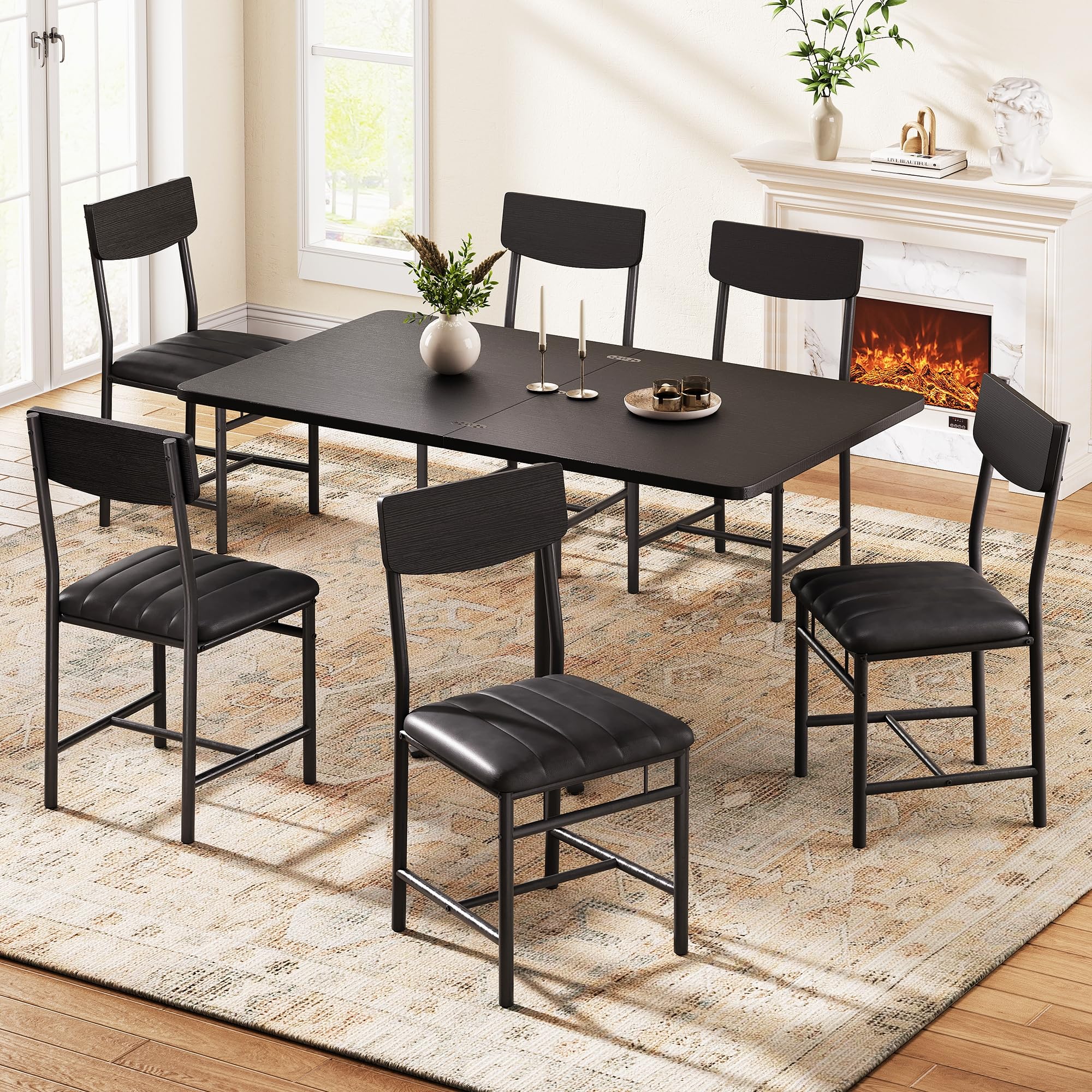 Upholstered Dining Chairs Set of 6