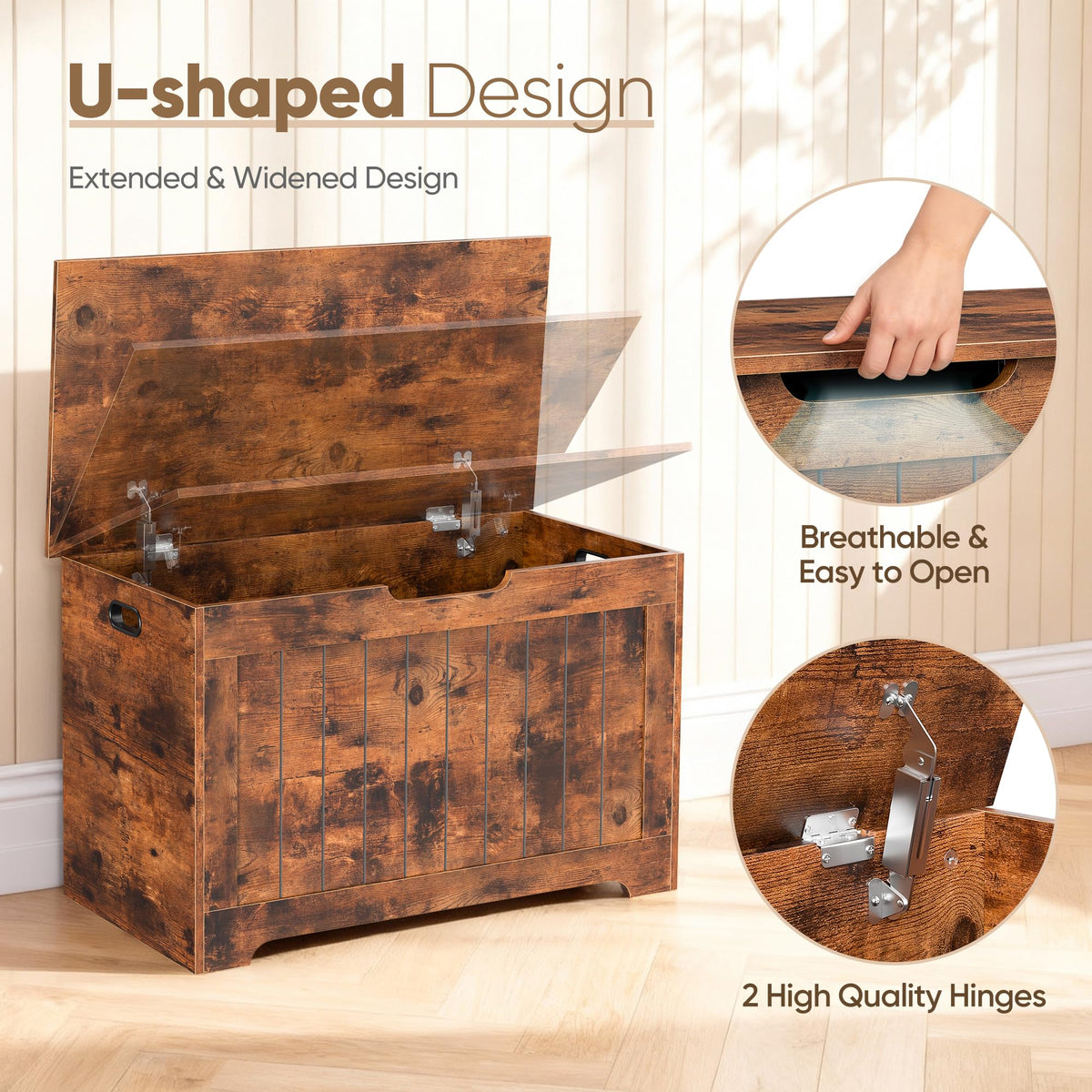 Wooden Storage Bench