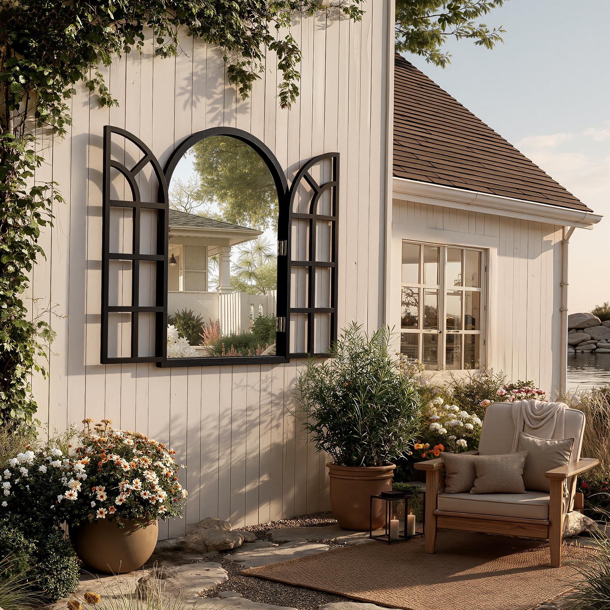 Arched Window Wall Mirror