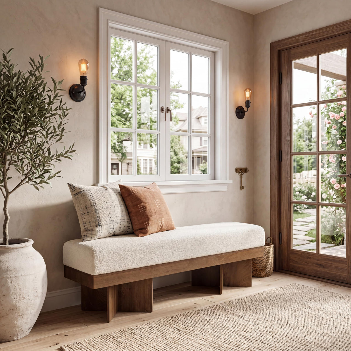 Upholstered Entryway Bench