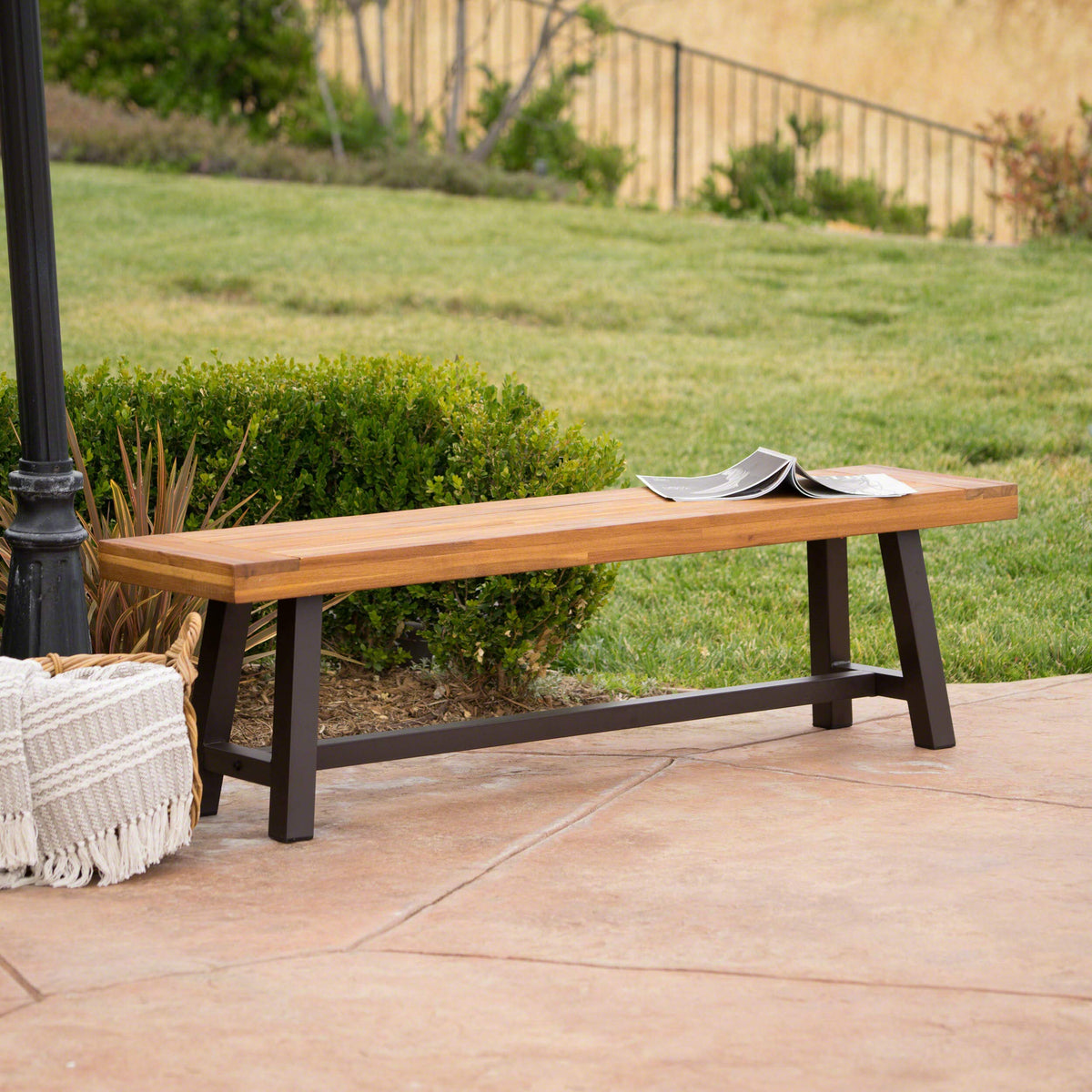 Outdoor Acacia Wood Bench