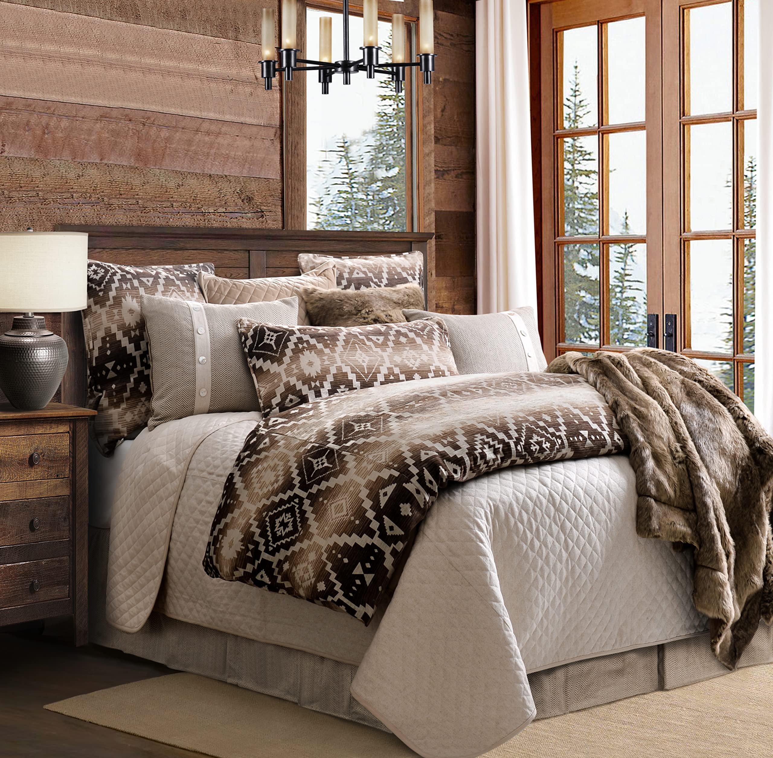 Southwestern Chenille Comforter Set with Pillow Shams