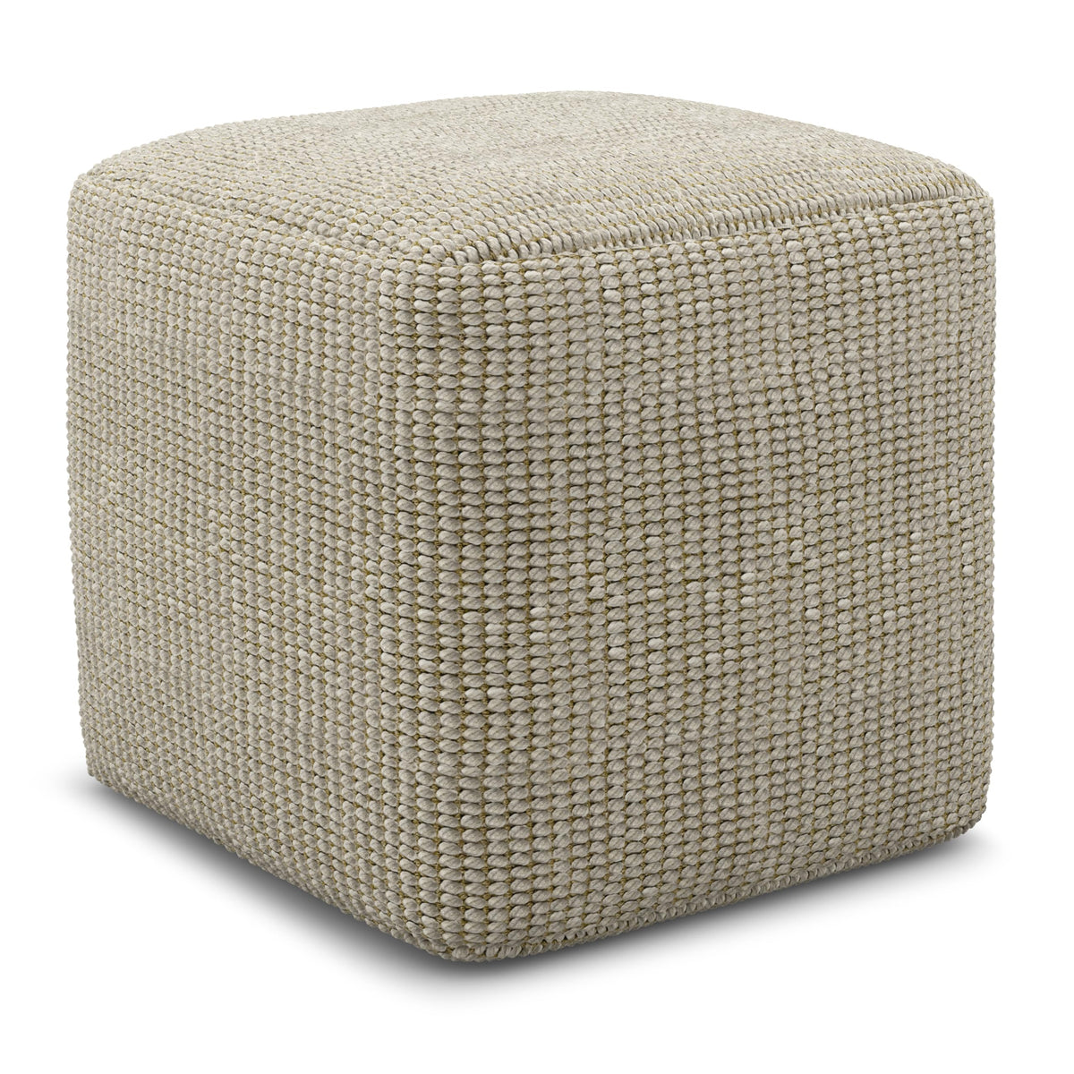 Square Woven Pouf