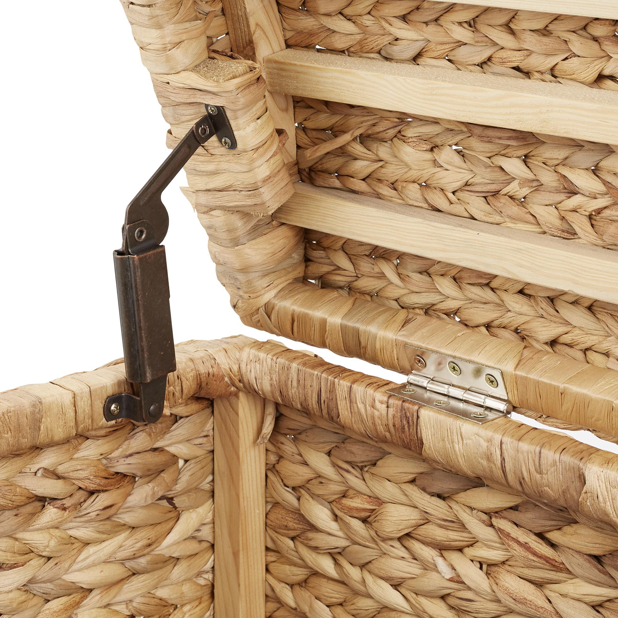 Water Hyacinth Storage Trunk with Curved Lid