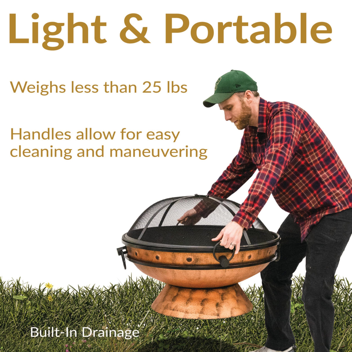 Copper Wood-Burning Fire Pit