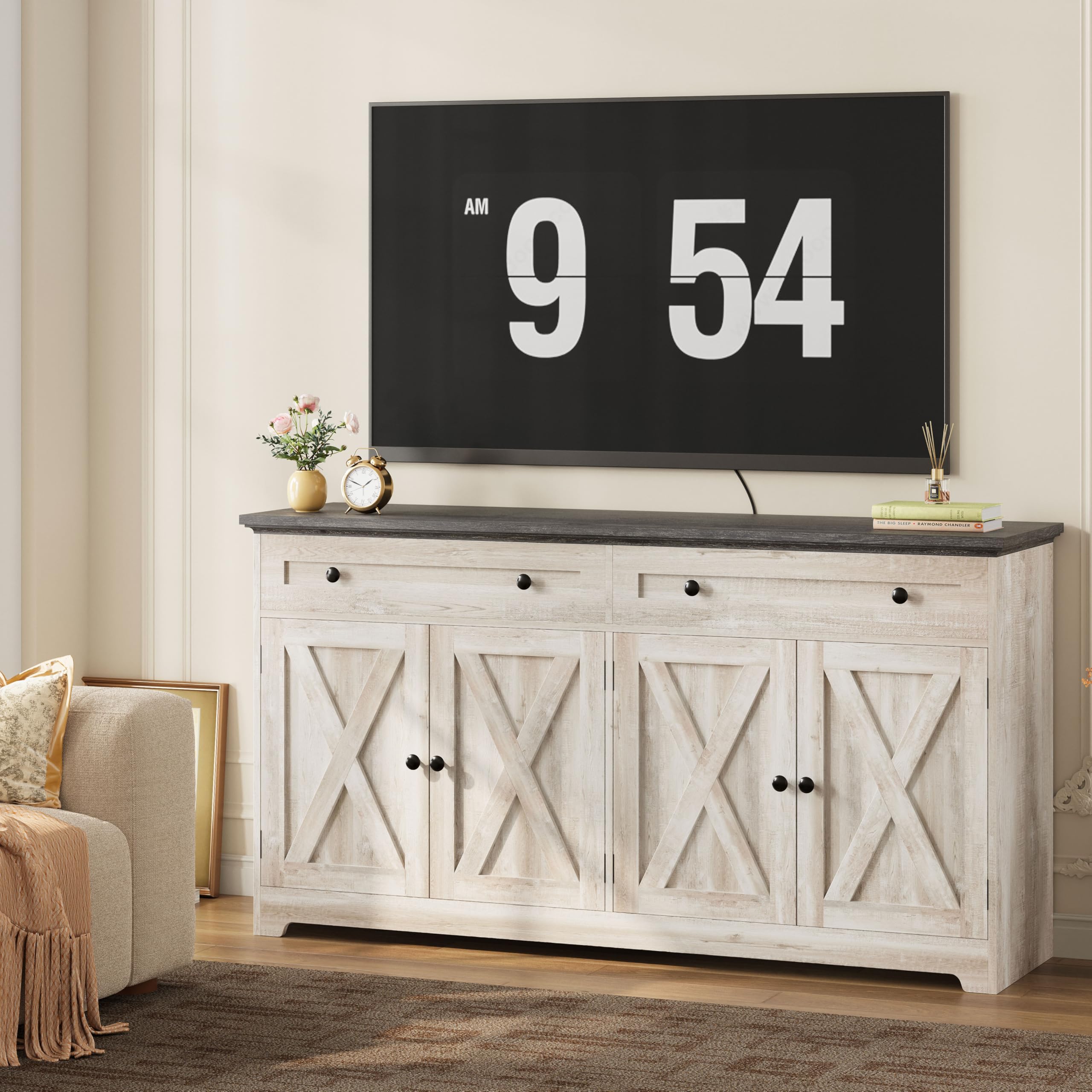 Buffet Cabinet with Storage & Drawers
