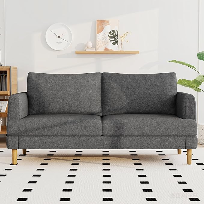70" Deep Seat Loveseat Sofa with USB-C Ports