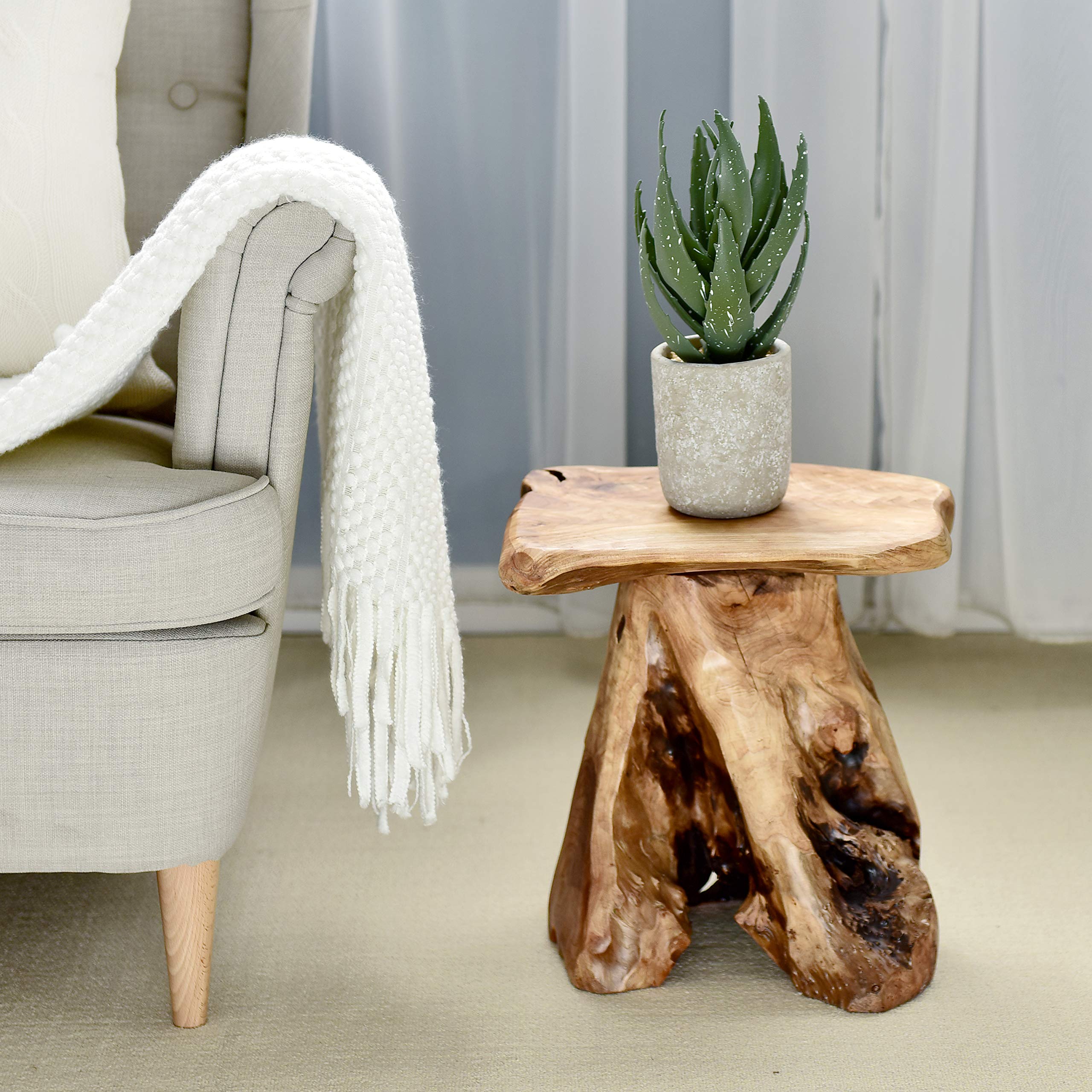 Cedar Mushroom Stump Stool