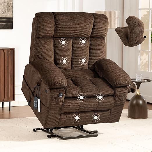 Power Lift Recliner Chair with Massage & Dual Motor