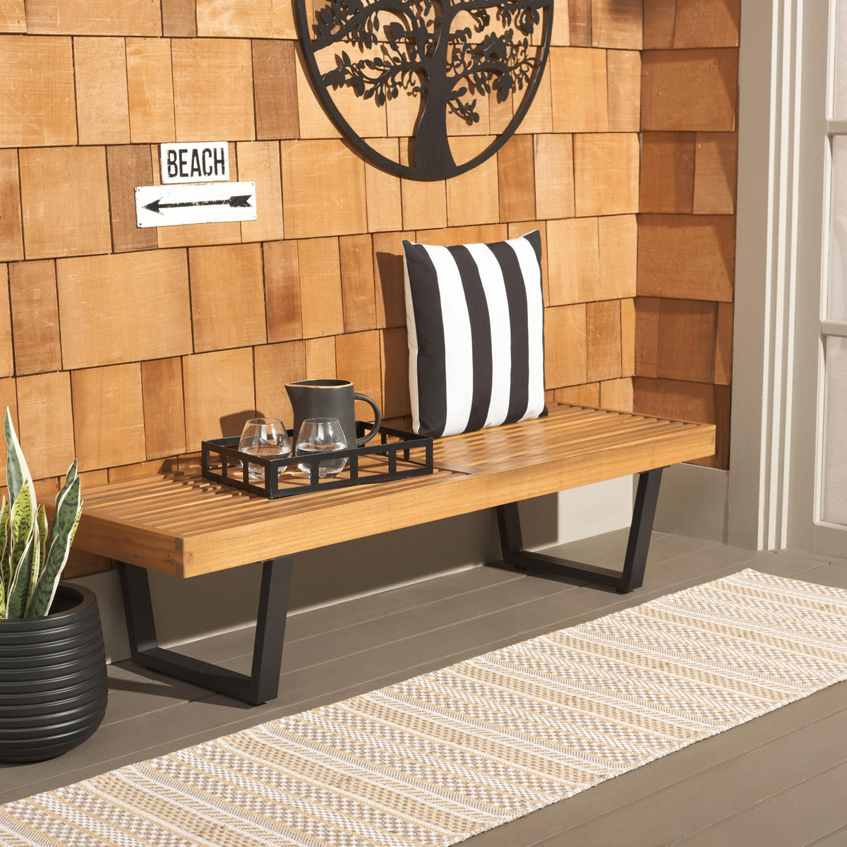 Acacia Outdoor Bench