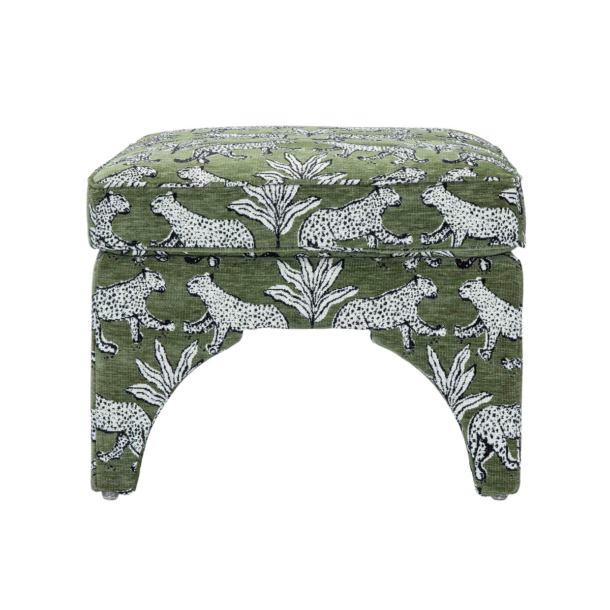 Square Jacquard Ottoman