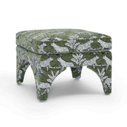 Leopard Jacquard Ottoman