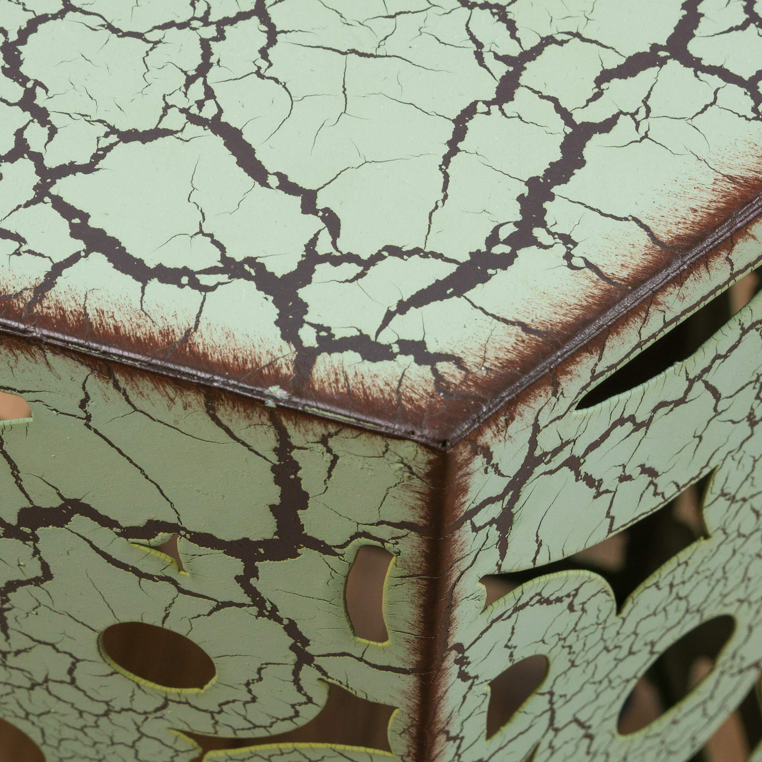 Iron Accent Tables Set of 2 – Antique Green