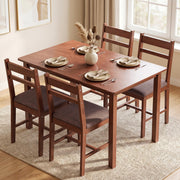 5-Piece Solid Wood Dining Set