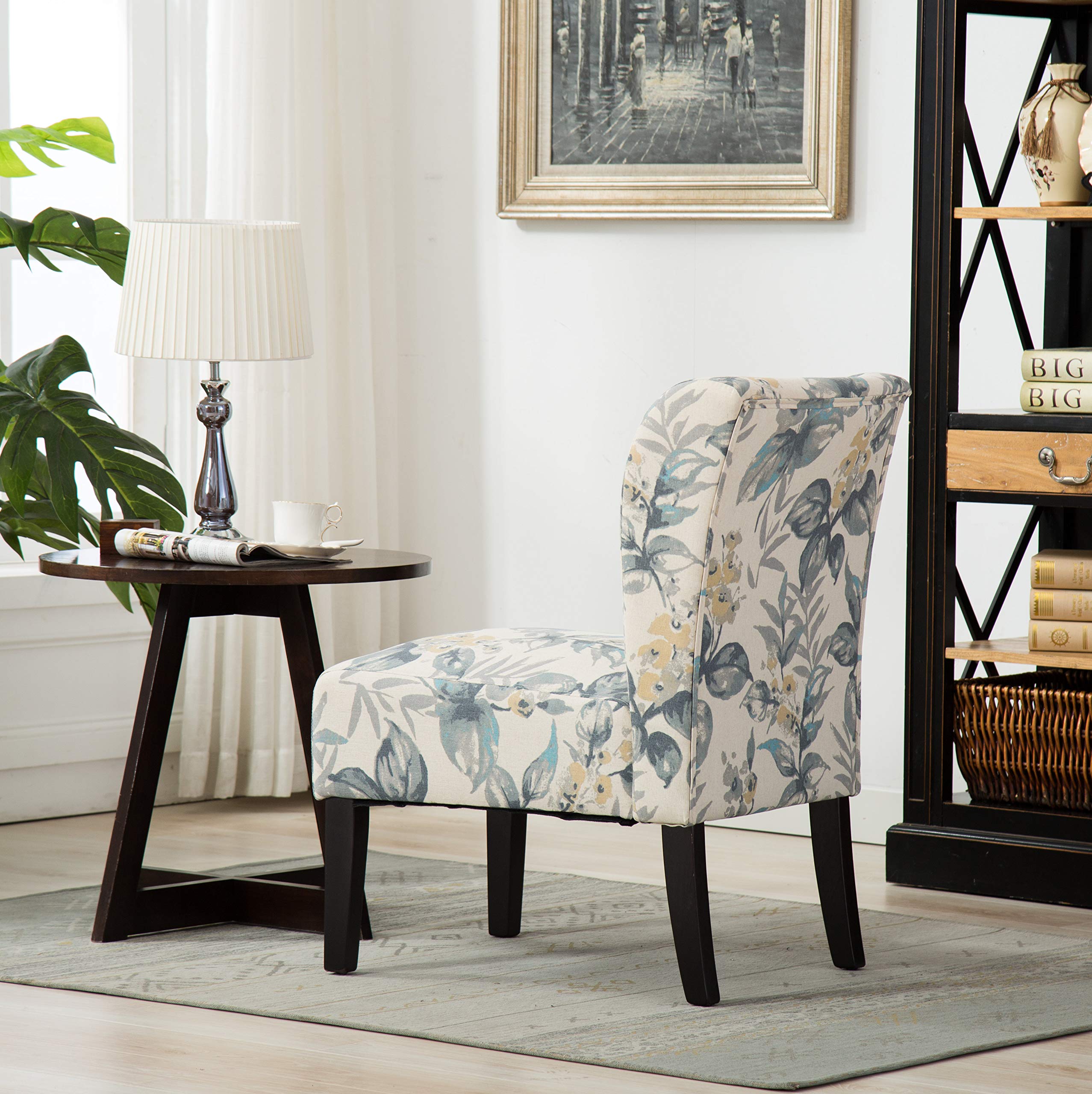 Upholstered Armless Accent Chair