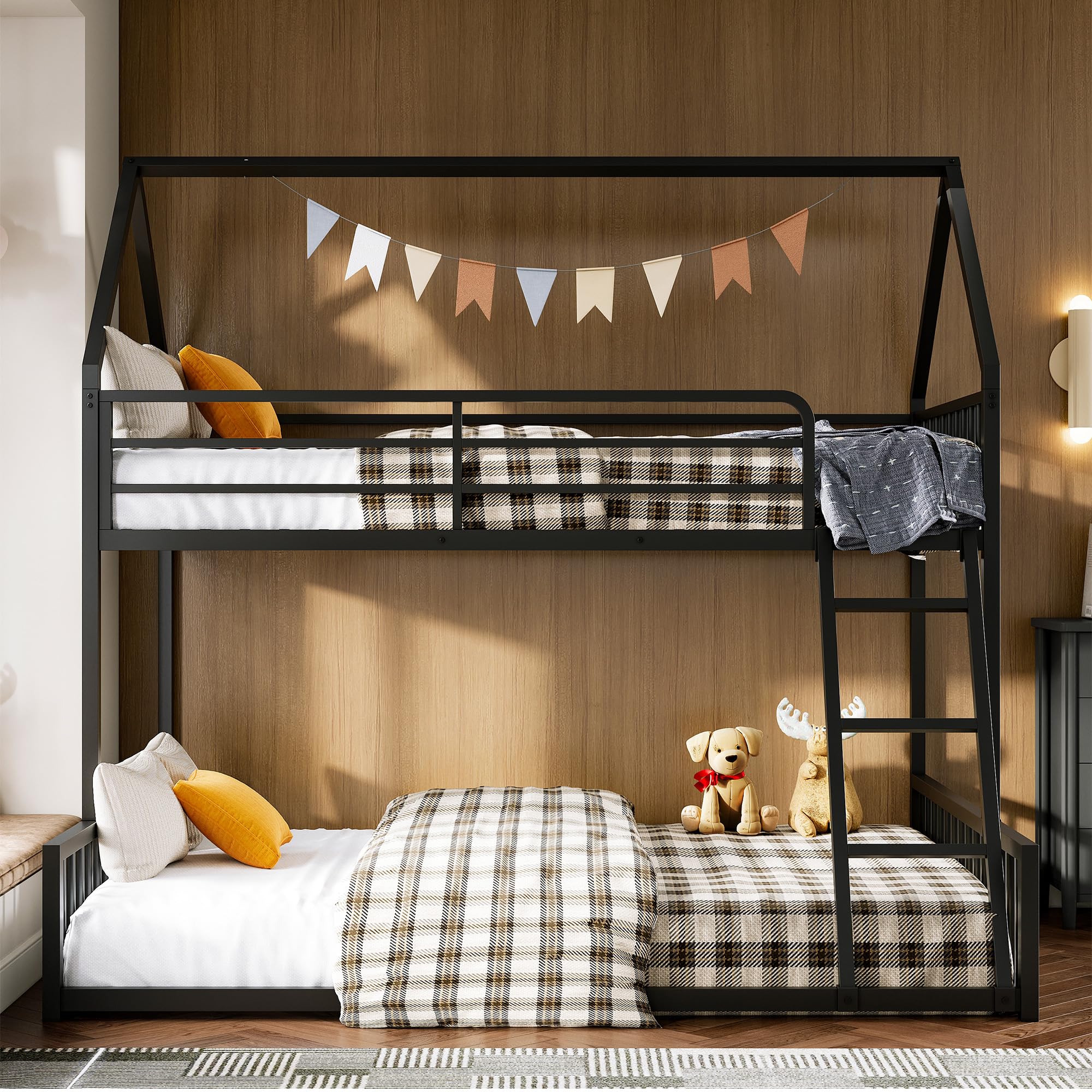 Twin Over Full House Bunk Bed