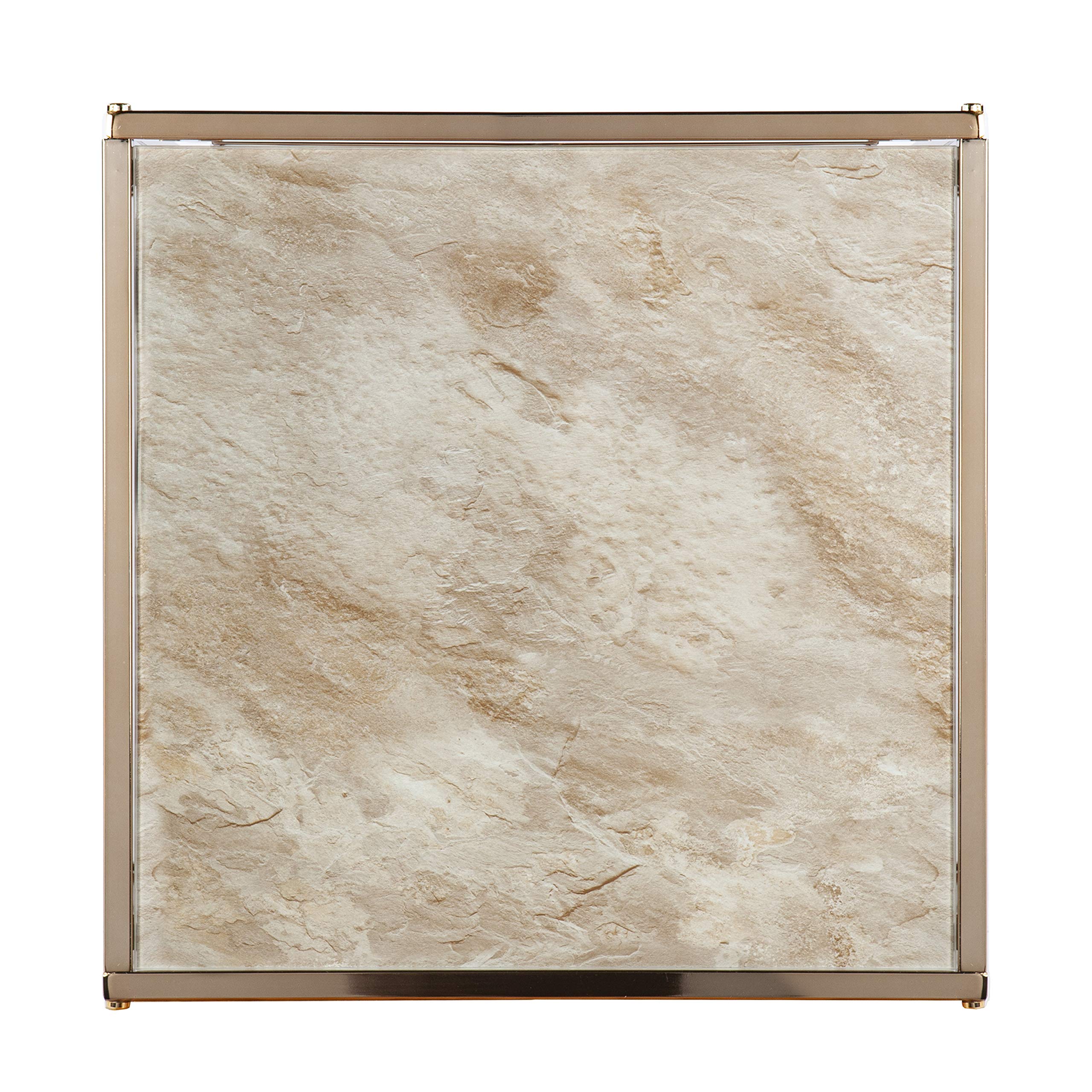 Faux Marble Square End Table