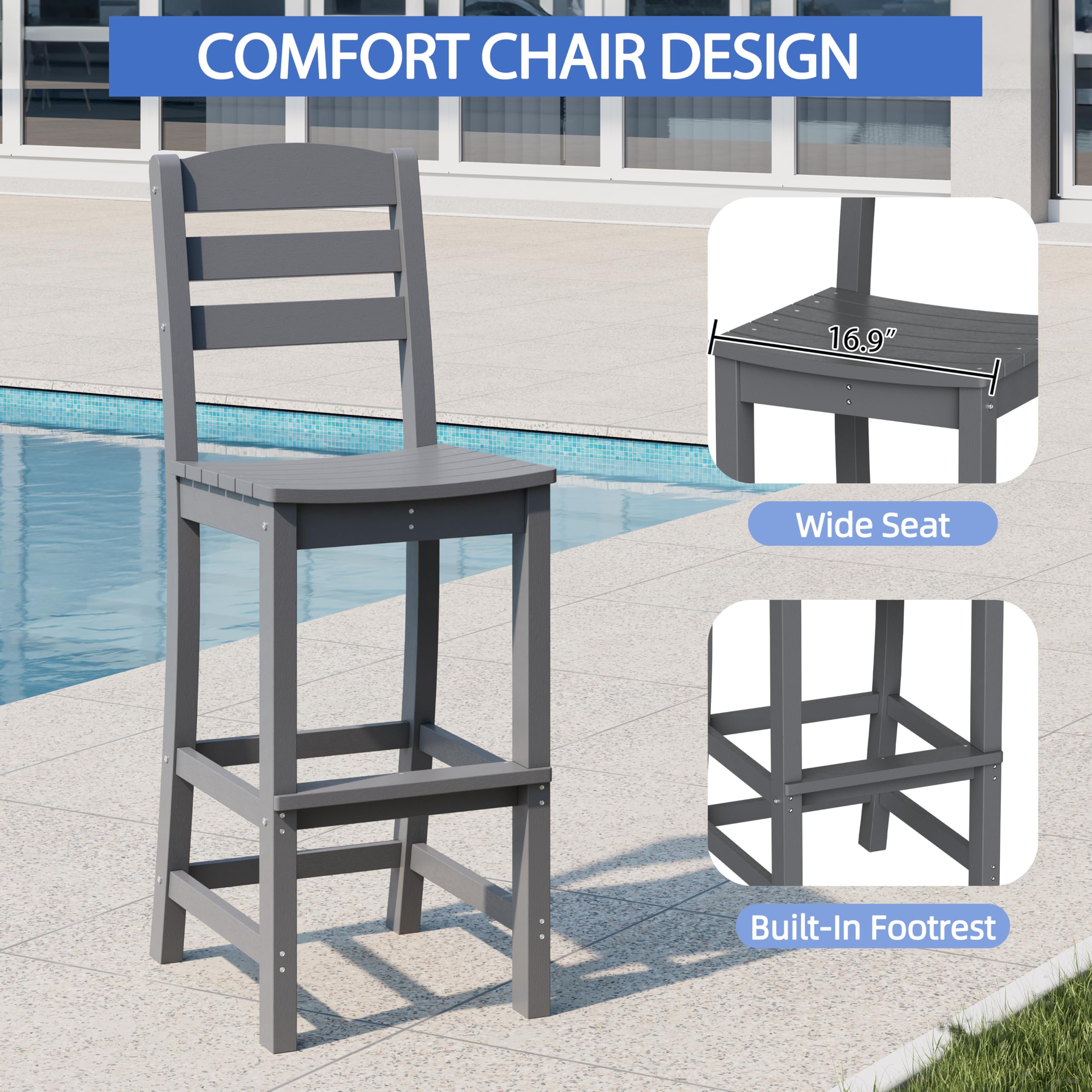 Outdoor High Top Bar Set – 3 Piece