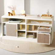 2-Drawer Lateral File Cabinet with Sliding Door