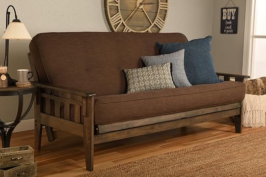 Full-Size Wood Futon with Mattress