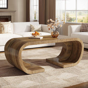 Rustic Curved Coffee Table