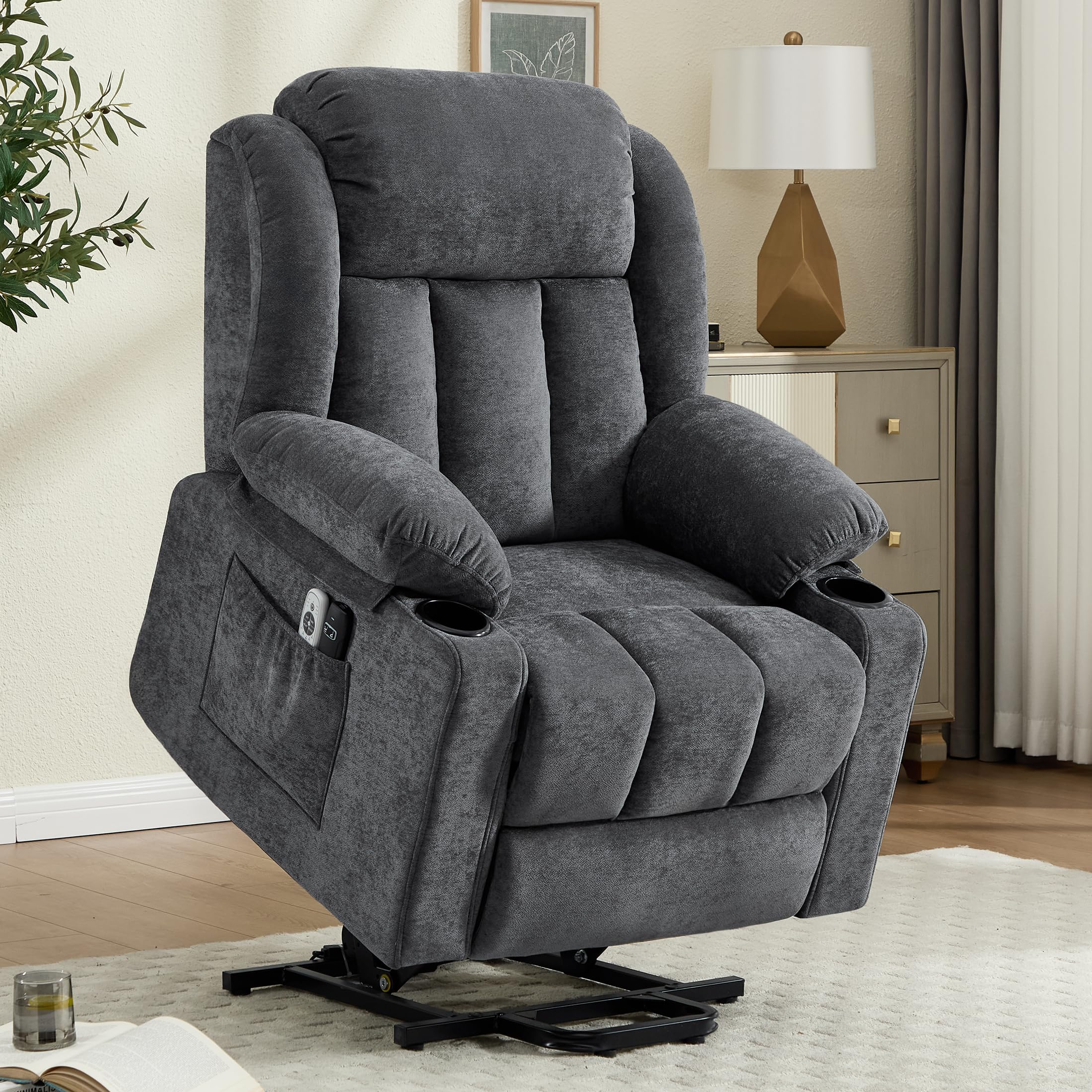 Power Lift Recliner Chair with Massage & Heat
