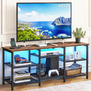YGEOMER Entertainment Center for TVs Up to 50inch, Rustic Brown