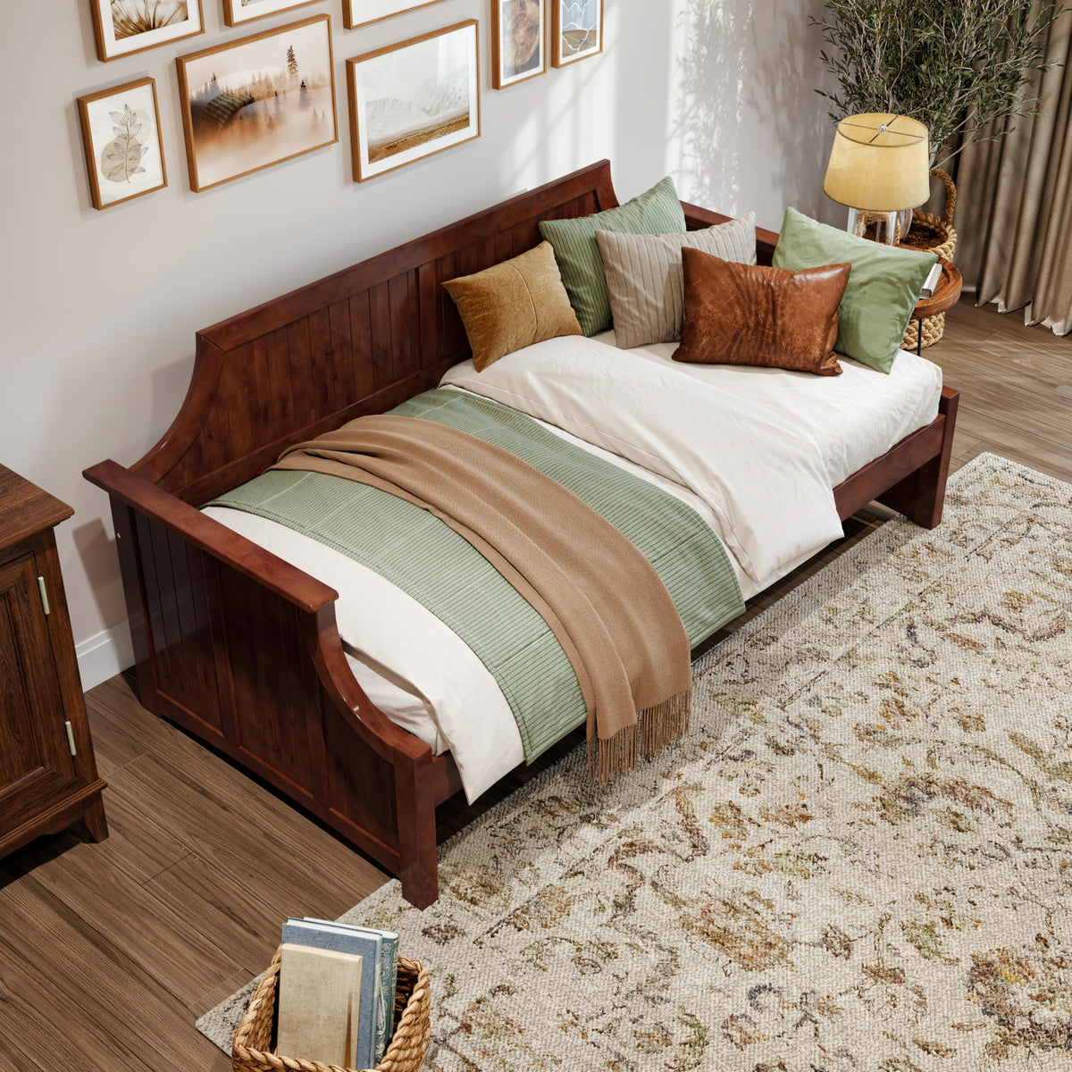 AFI, Cambridge Wood Daybed, Twin, Walnut