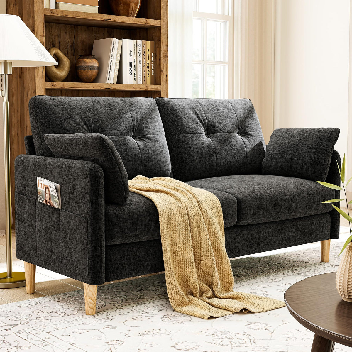 Chenille Loveseat Sofa