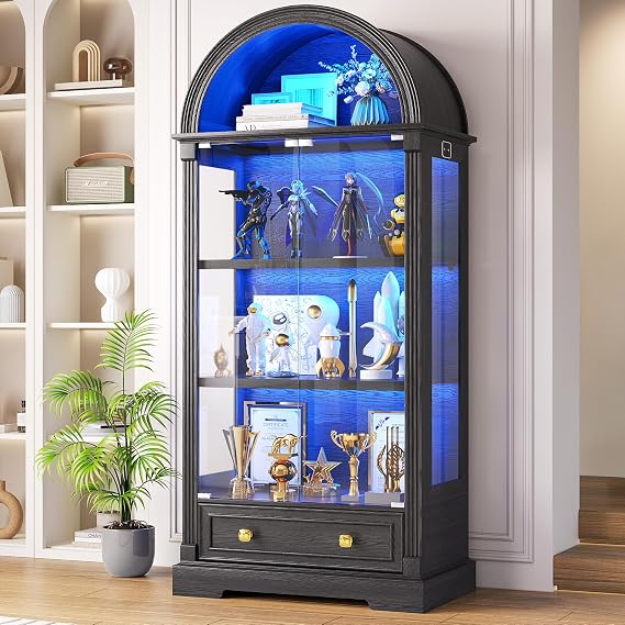 Arched Glass Display Cabinet