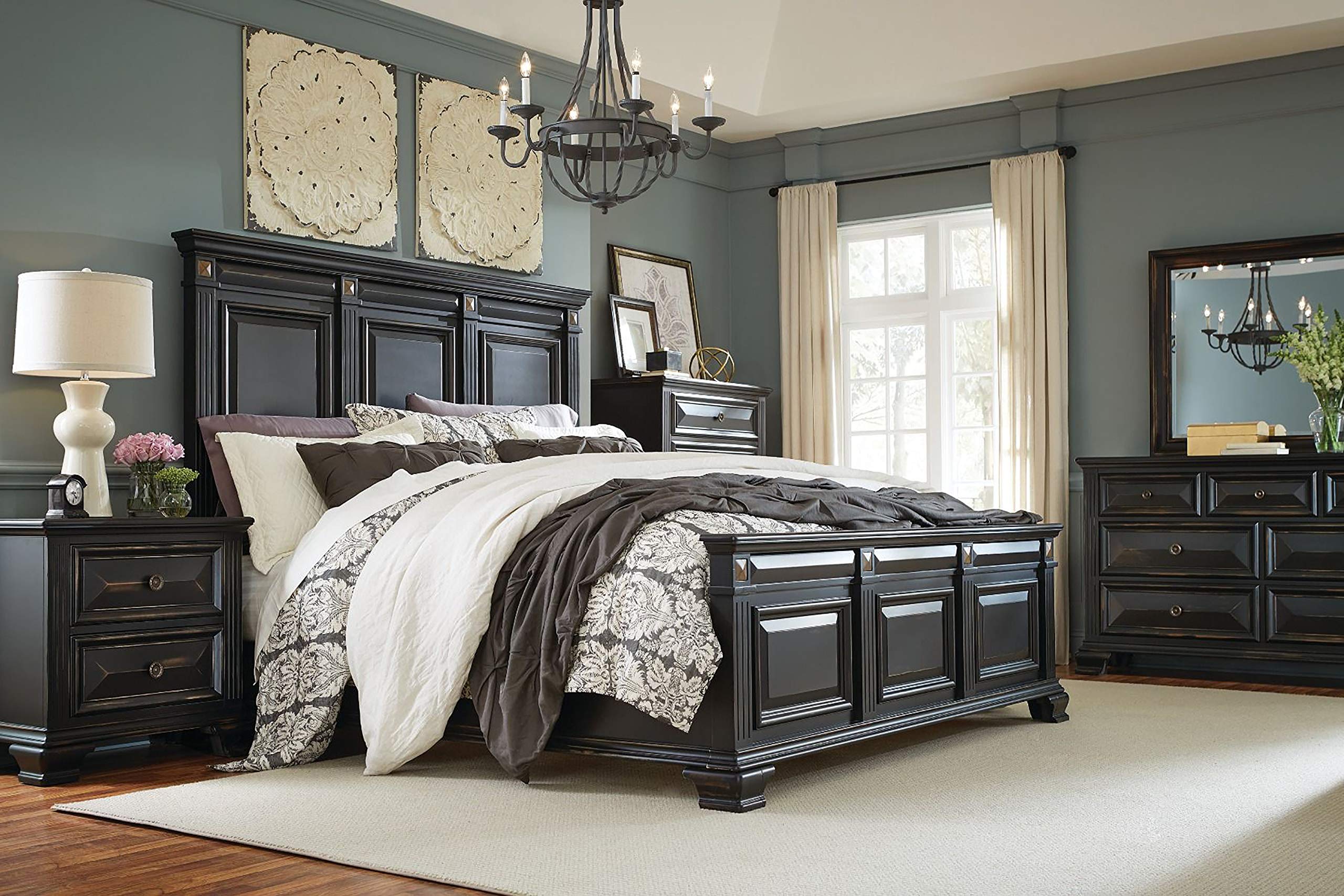 6-Piece King Bedroom Set with Panel Bed