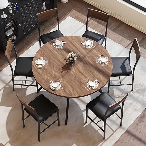 Round Dining Table Set with Chairs