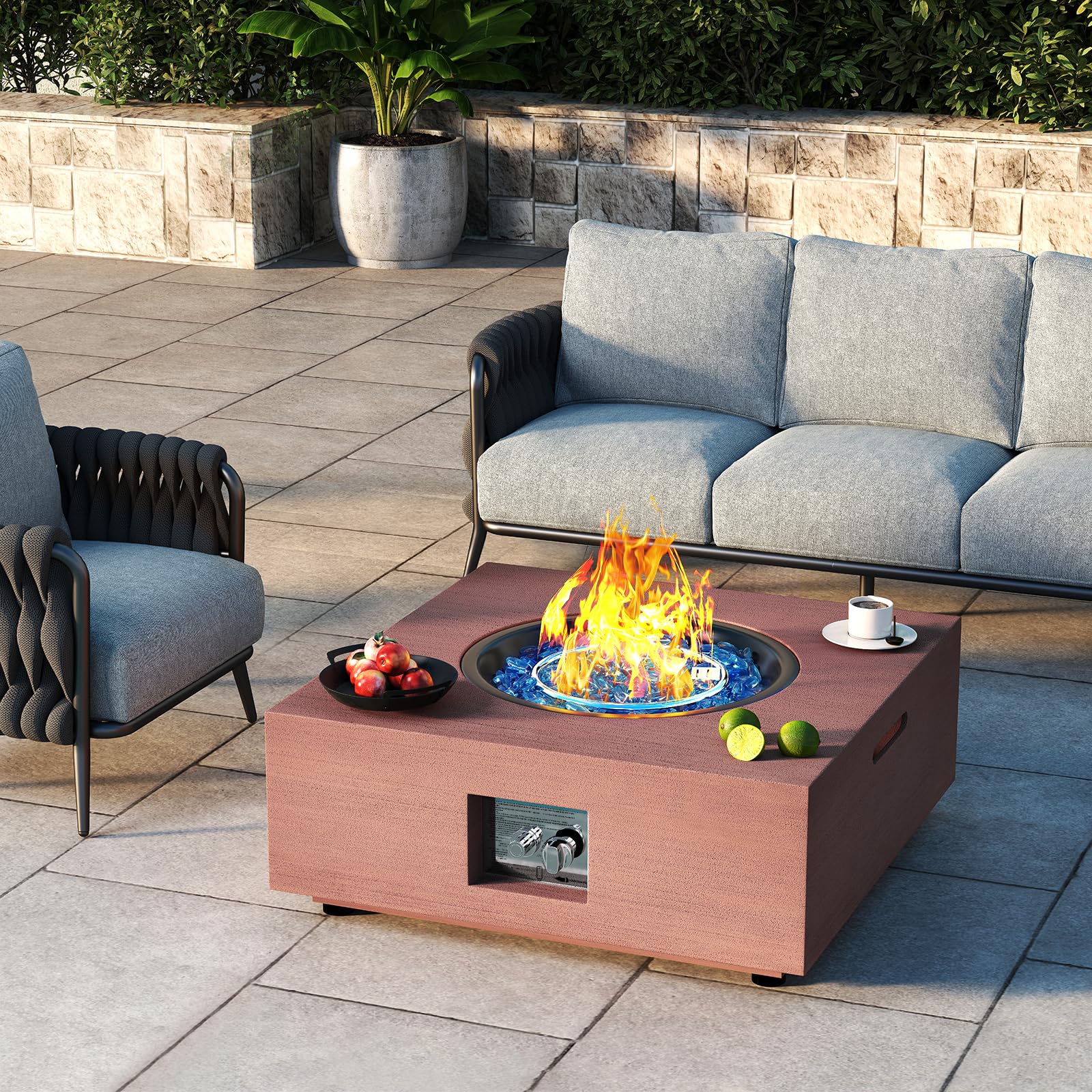 28-Inch Propane Fire Pit Table