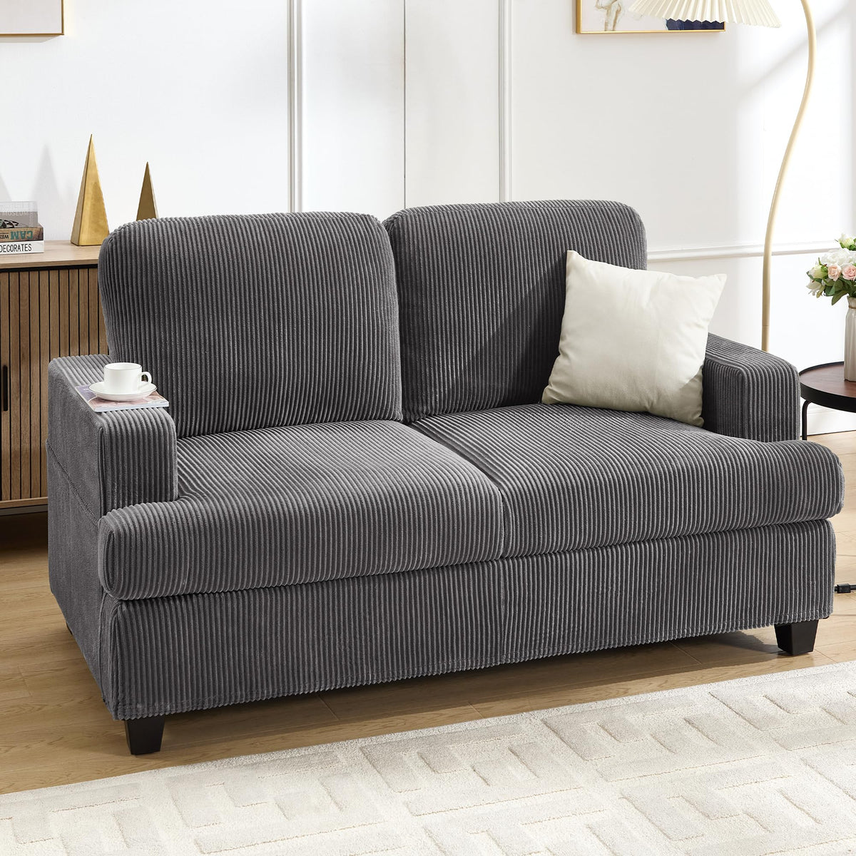 Corduroy Loveseat Sofa