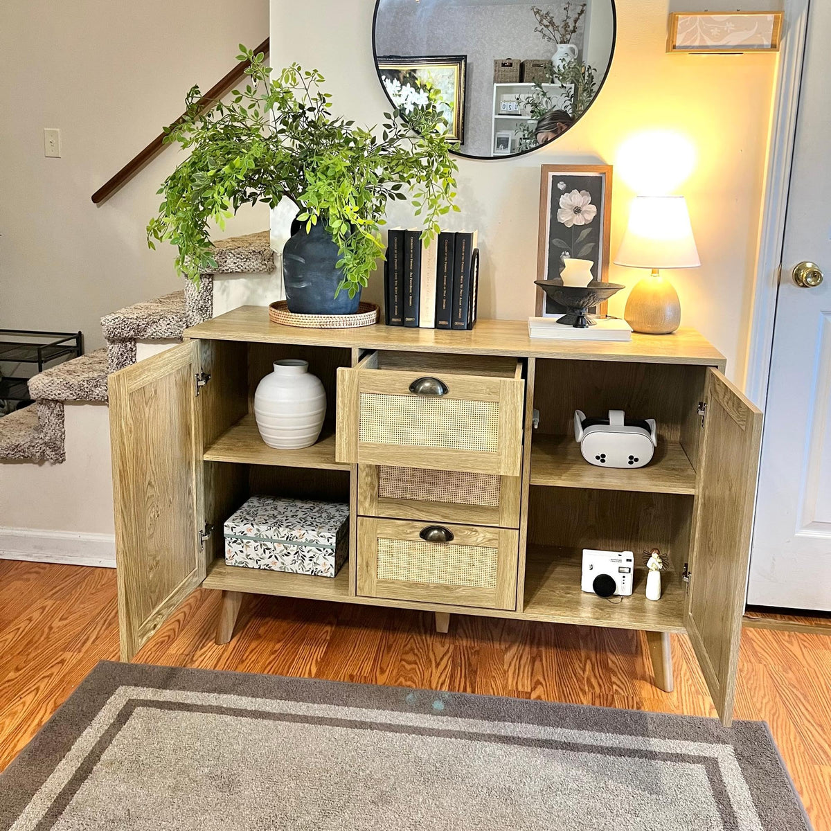 Rattan Sideboard Cabinet