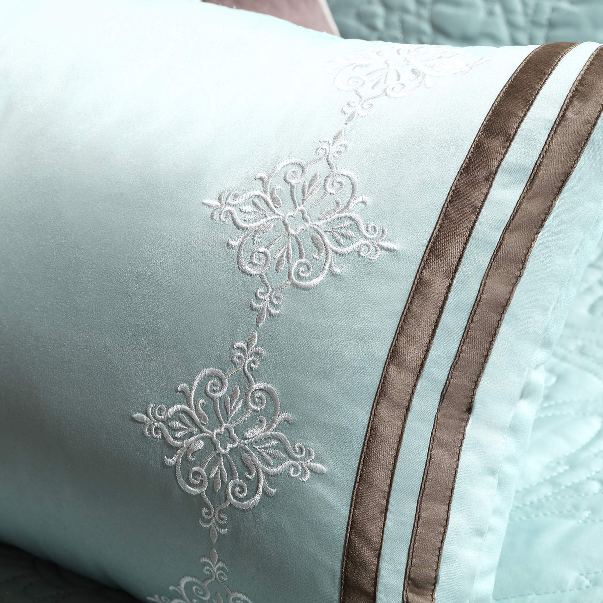 Blue Queen Comforter Set, 9-Piece