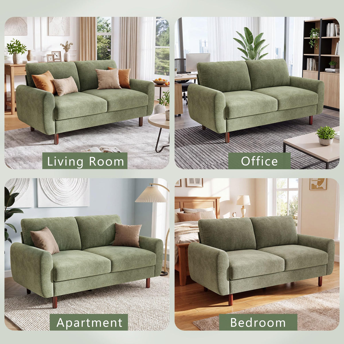 Chenille Loveseat Sofa
