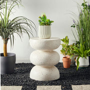 Round Garden Stool Side Table Set of 2