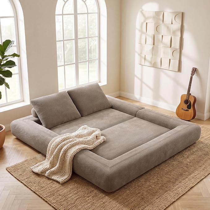 Corduroy Convertible Sleeper Sofa