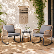 3-Piece Patio Rocking Bistro Set