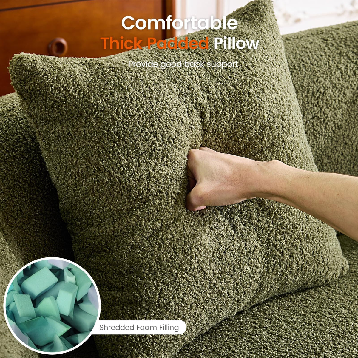 Curved Teddy Loveseat