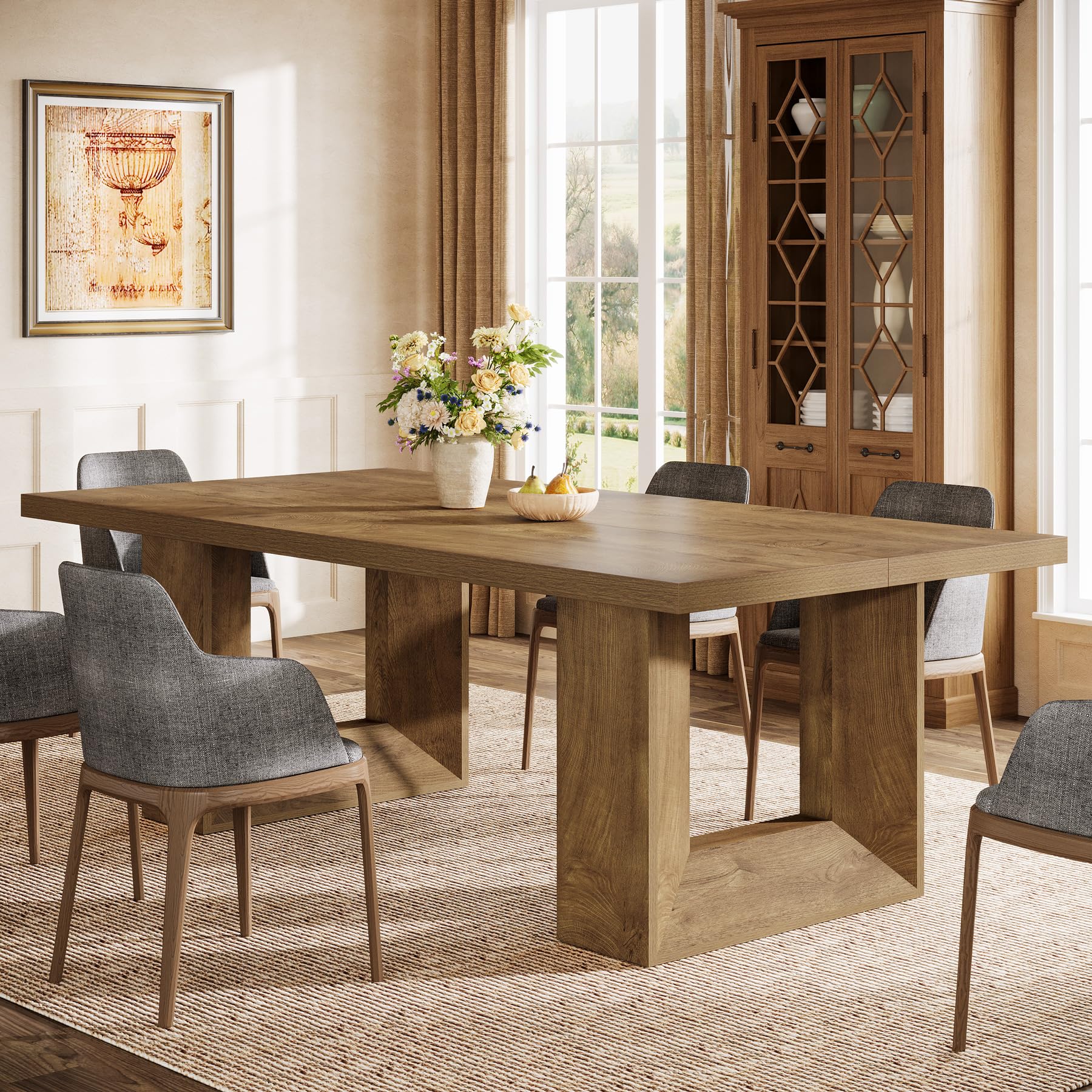 Farmhouse Dining Table, 63" Rectangular