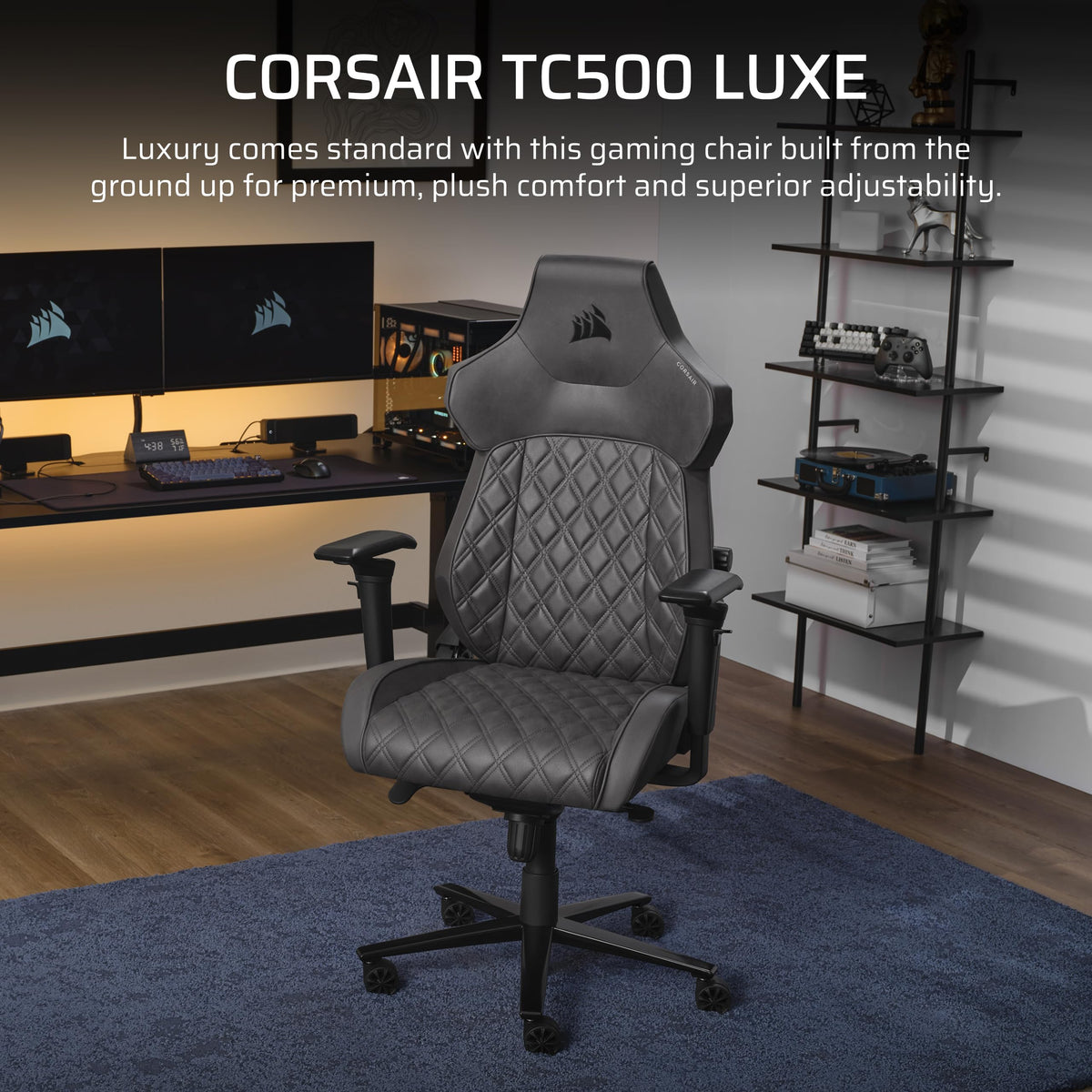 Fabric Gaming Chair with Lumbar Support