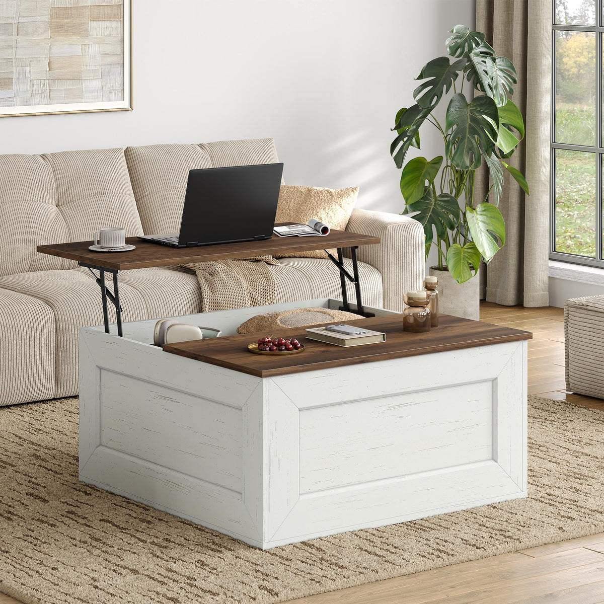 Square Lift-Top Coffee Table