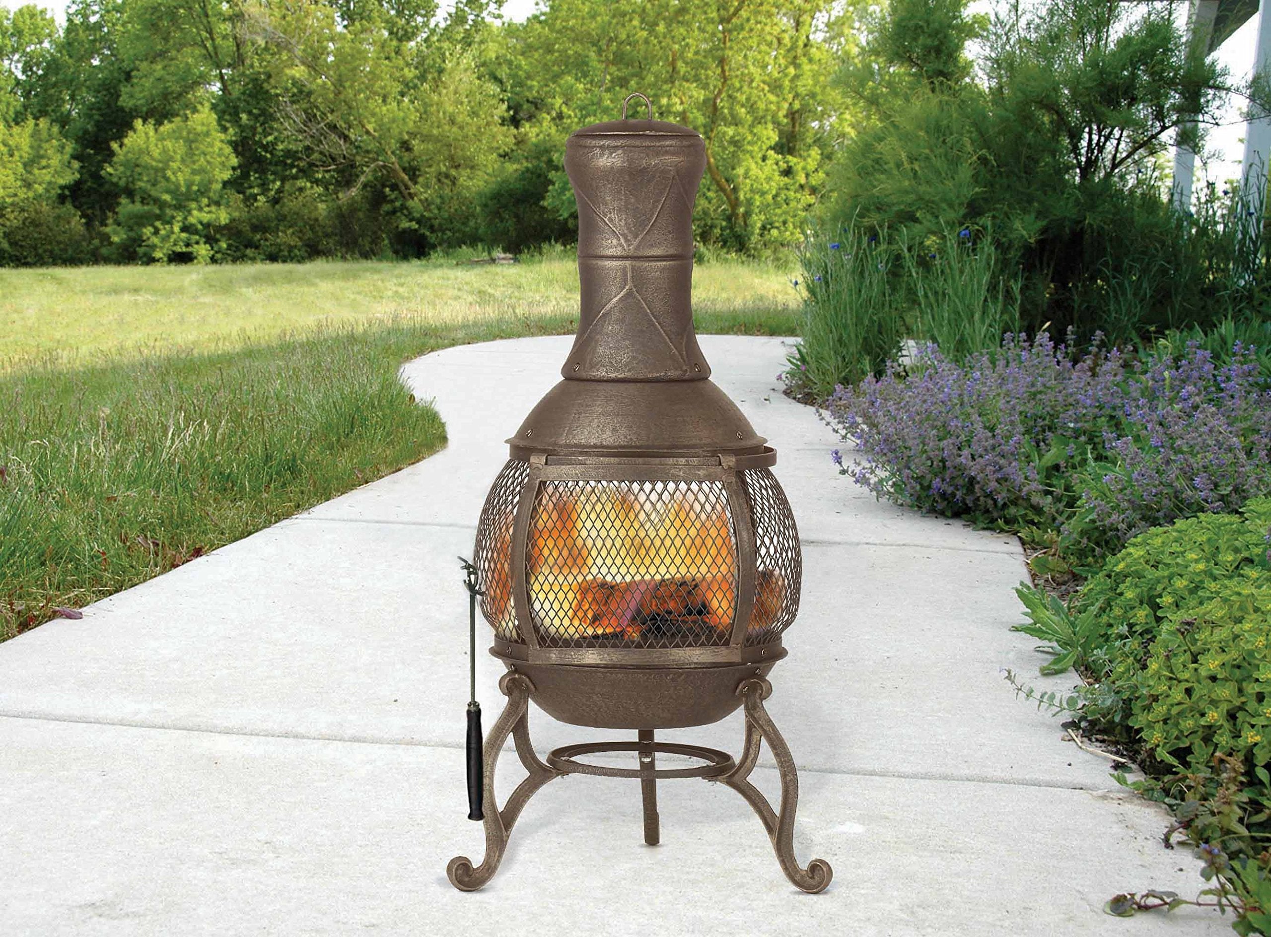 Outdoor Steel Chimenea Fireplace