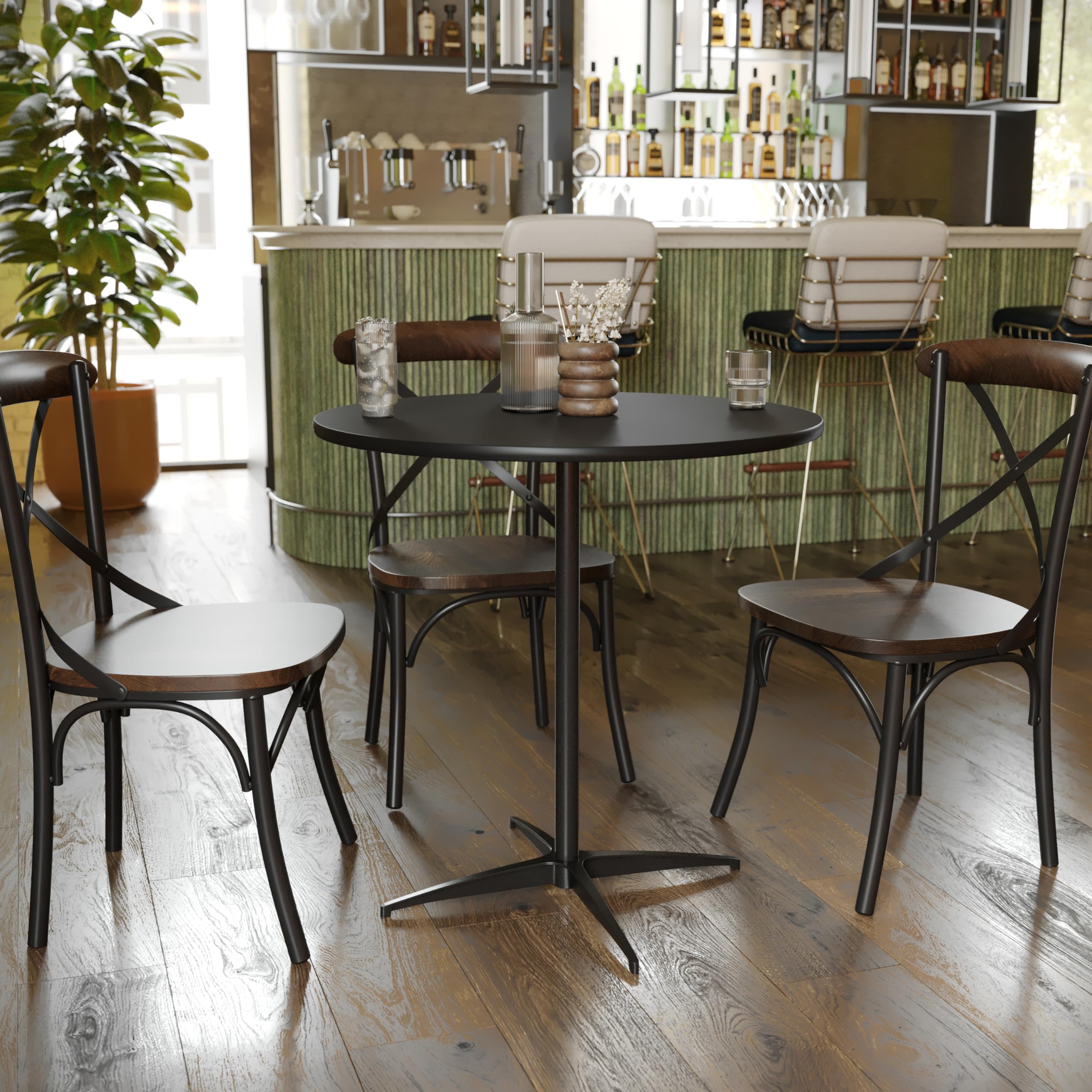 30" Round Adjustable Cocktail Table